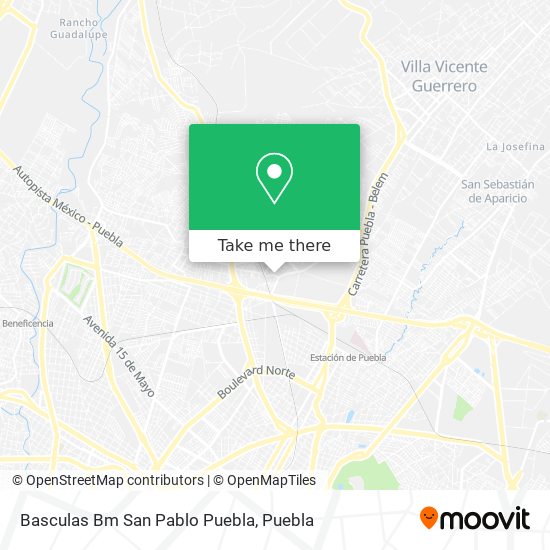 Mapa de Basculas Bm San Pablo Puebla