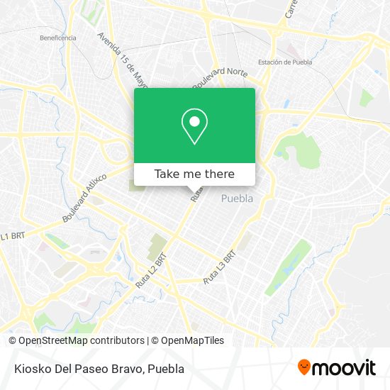 Mapa de Kiosko Del Paseo Bravo