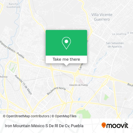 Iron Mountain México S De Rl De Cv map