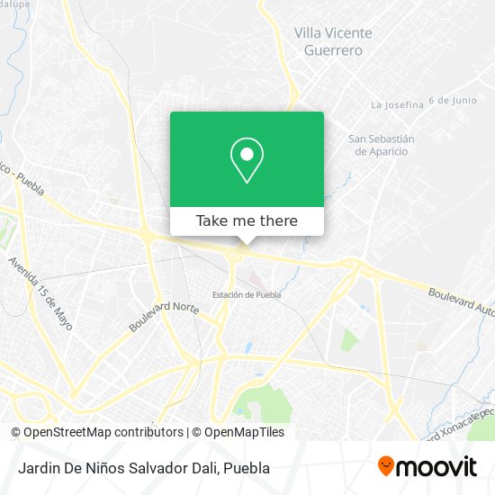 How to get to Jardin De Niños Salvador Dali in San Pedro Cholula by Bus?