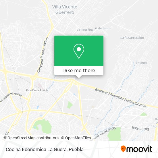 Mapa de Cocina Economica La Guera