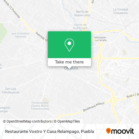 Restaurante Vostro Y Casa Relampago map