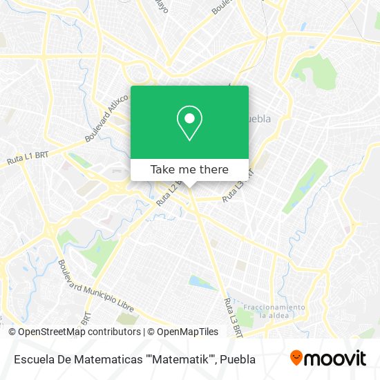 Mapa de Escuela De Matematicas ""Matematik""