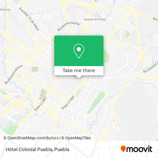 Hôtel Colonial Puebla map