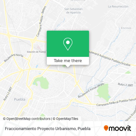 Fraccionamiento Proyecto Urbanismo map
