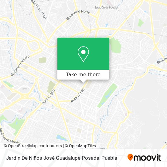 Mapa de Jardin De Niños José Guadalupe Posada