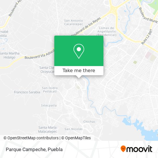 Parque Campeche map