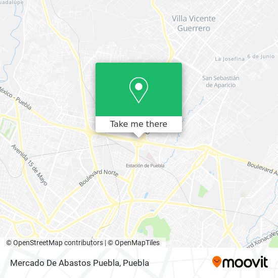Mercado De Abastos Puebla map