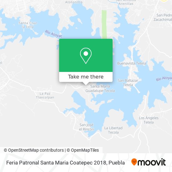 Mapa de Feria Patronal Santa Maria Coatepec 2018