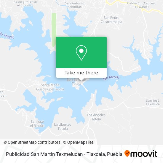 Publicidad San Martin Texmelucan - Tlaxcala map