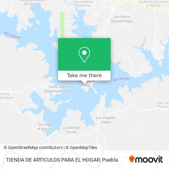 Mapa de TIENDA DE ARTICULOS PARA EL HOGAR
