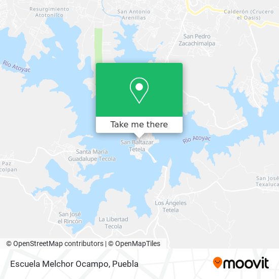 Mapa de Escuela Melchor Ocampo