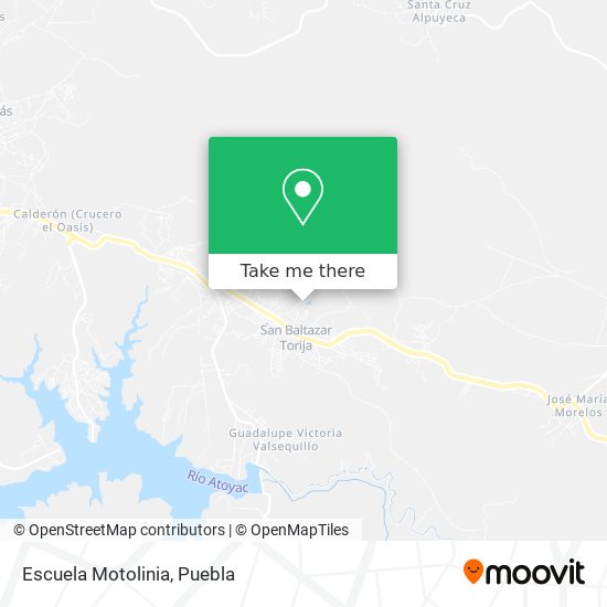 Escuela Motolinia map