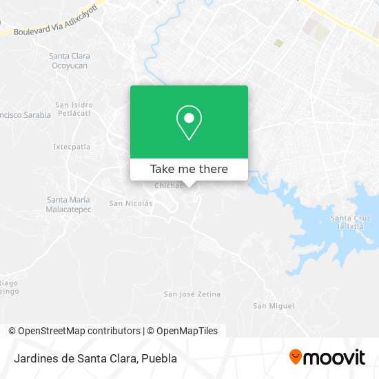 Jardines de Santa Clara map