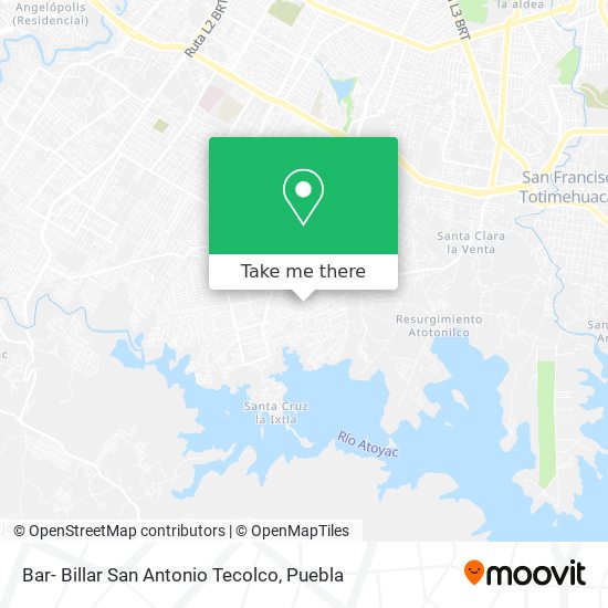 Bar- Billar San Antonio Tecolco map