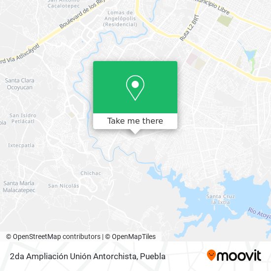 Mapa de 2da Ampliación Unión Antorchista