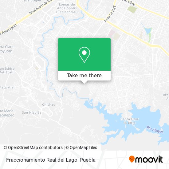 Mapa de Fraccionamiento Real del Lago