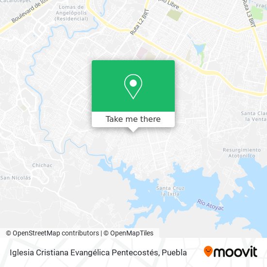 Mapa de Iglesia Cristiana Evangélica Pentecostés