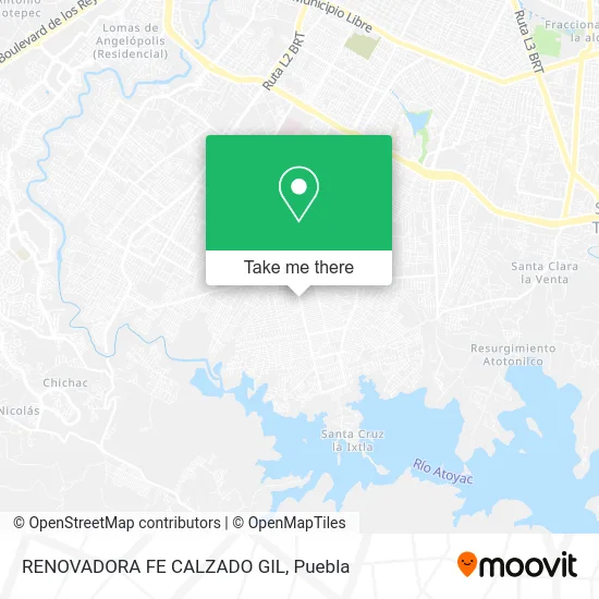 RENOVADORA FE CALZADO GIL map