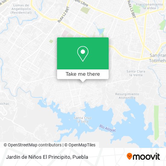 Jardín de Niños El Principito map