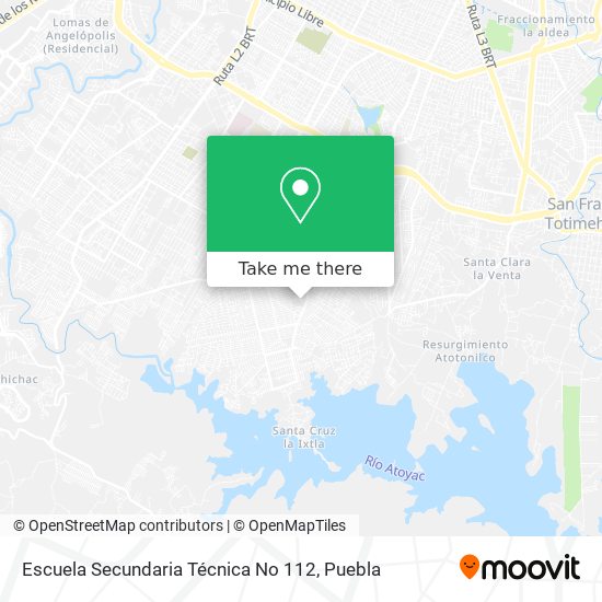 Escuela Secundaria Técnica No 112 map