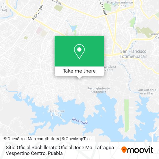 Sitio Oficial Bachillerato Oficial José Ma. Lafragua Vespertino Centro map