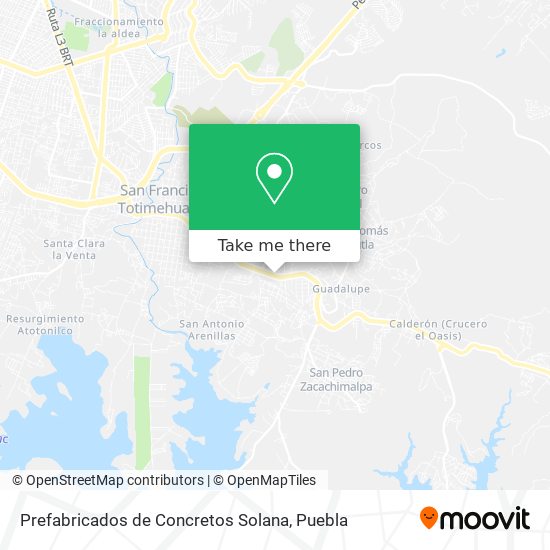 Prefabricados de Concretos Solana map