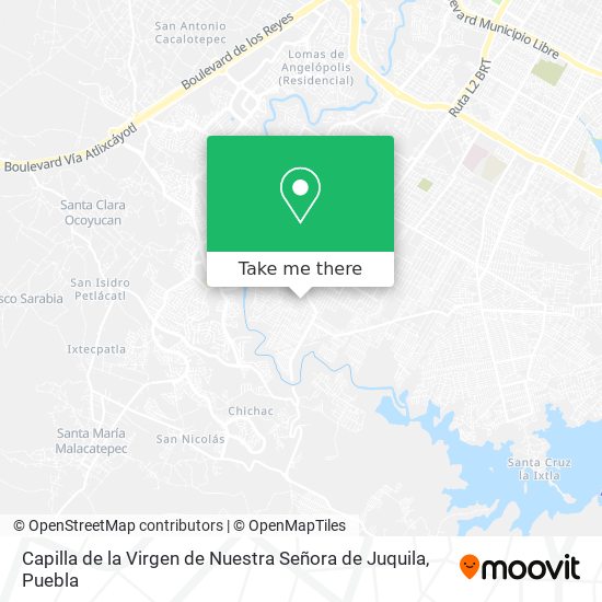 Capilla de la Virgen de Nuestra Señora de Juquila map