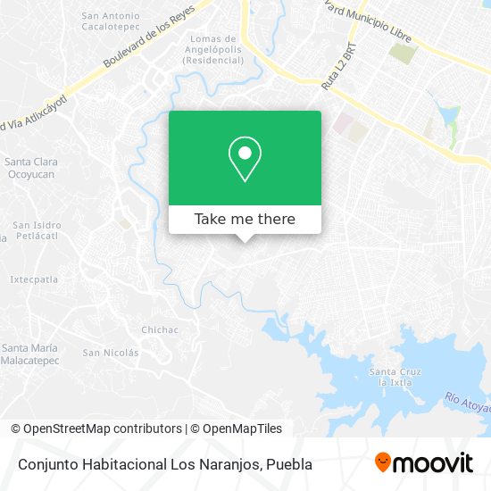 Conjunto Habitacional Los Naranjos map