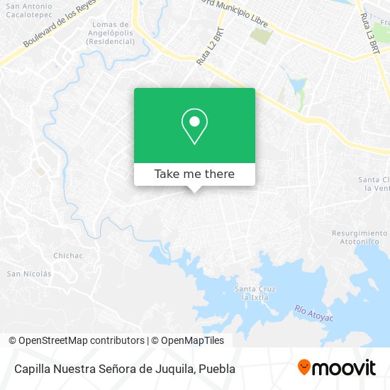 Mapa de Capilla Nuestra Señora de Juquila