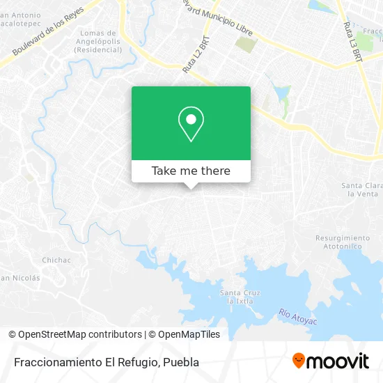 Fraccionamiento El Refugio map