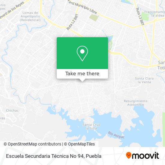 Escuela Secundaria Técnica No 94 map