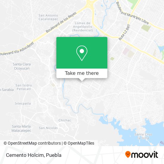 Cemento Holcim map