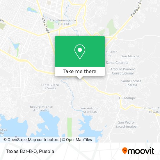 Mapa de Texas Bar-B-Q