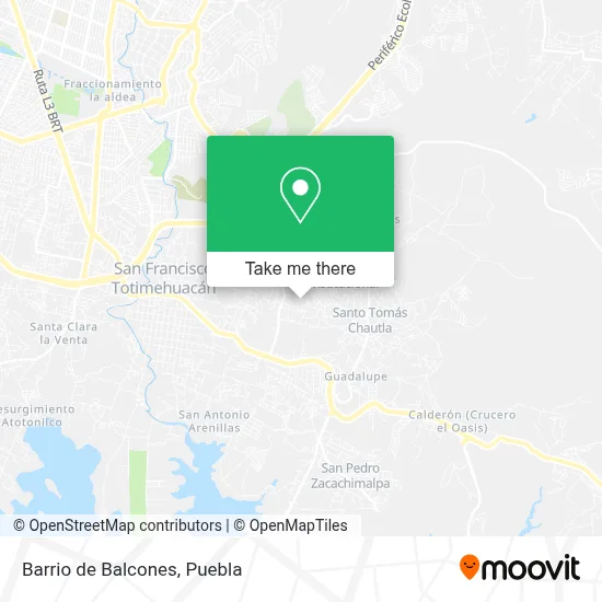 Barrio de Balcones map