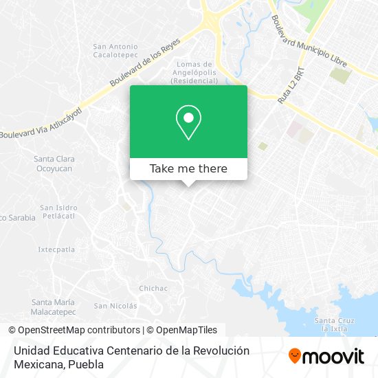 Unidad Educativa Centenario de la Revolución Mexicana map