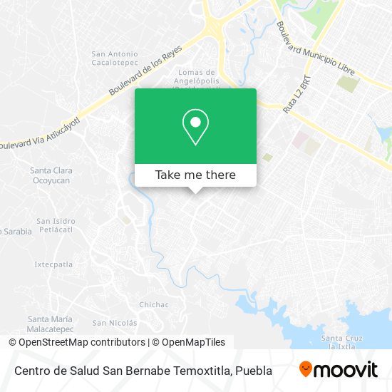 Centro de Salud San Bernabe Temoxtitla map