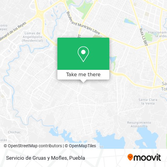 Servicio de Gruas y Mofles map