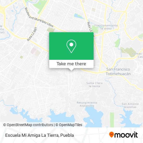 Mapa de Escuela Mi Amiga La Tierra