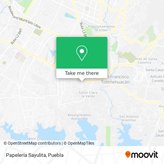 Papelería Sayulita map