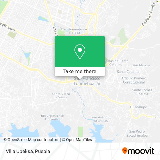 Mapa de Villa Upeksa