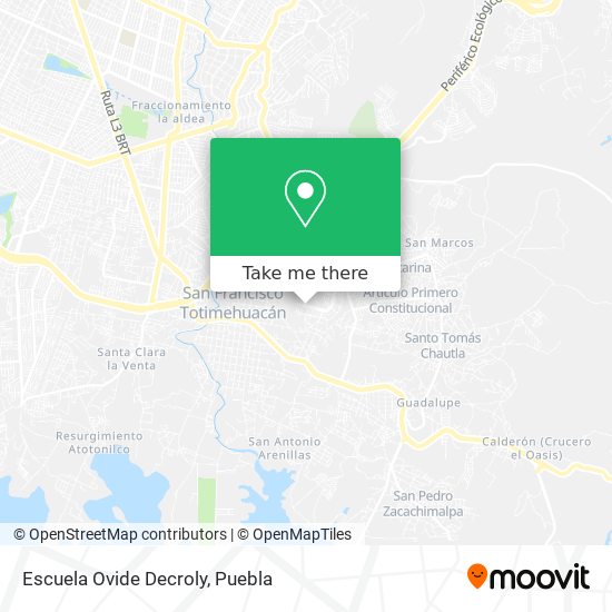 Mapa de Escuela Ovide Decroly