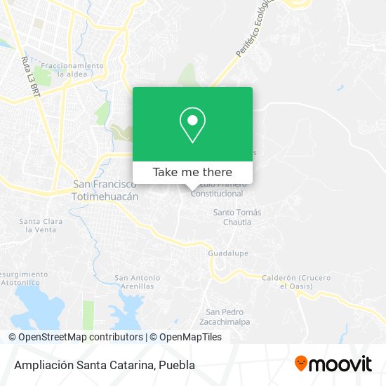 Ampliación Santa Catarina map