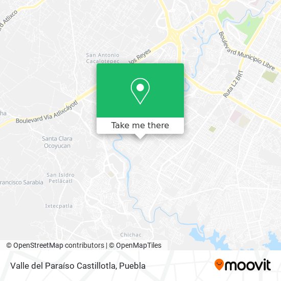 Valle del Paraíso Castillotla map