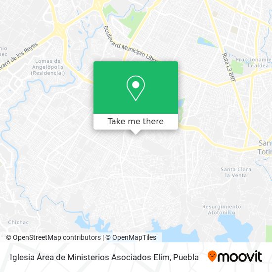 Iglesia Área de Ministerios Asociados Elim map
