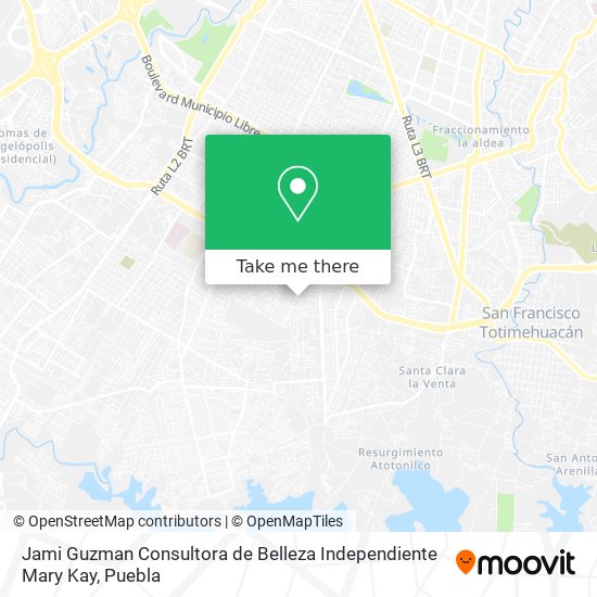 Mapa de Jami Guzman Consultora de Belleza Independiente Mary Kay