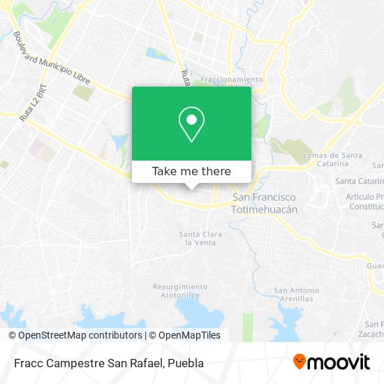 Fracc Campestre San Rafael map