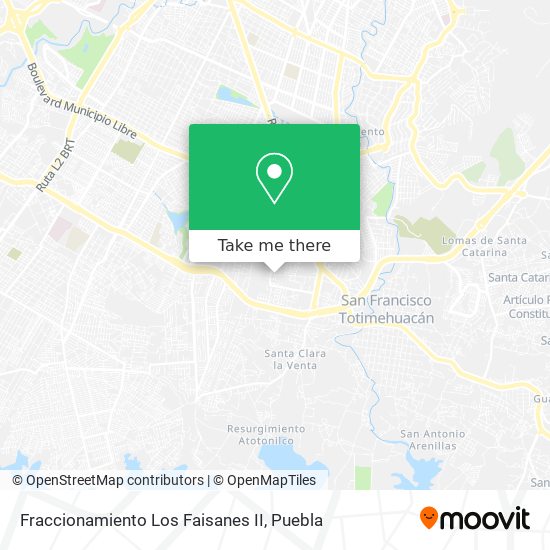 Mapa de Fraccionamiento Los Faisanes II