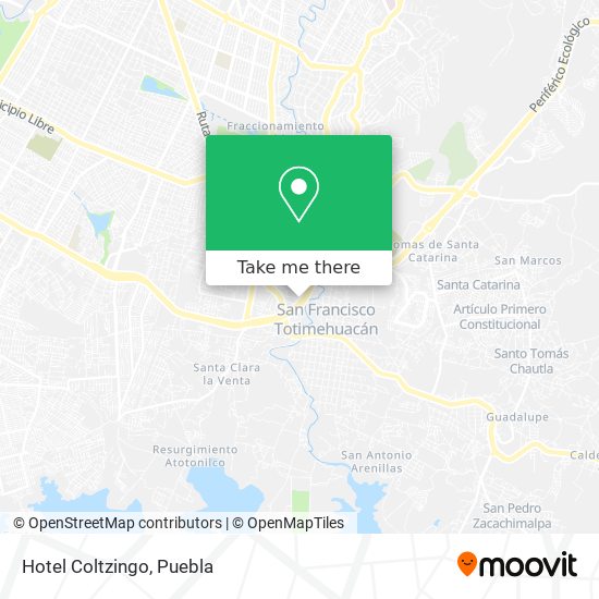 Mapa de Hotel Coltzingo