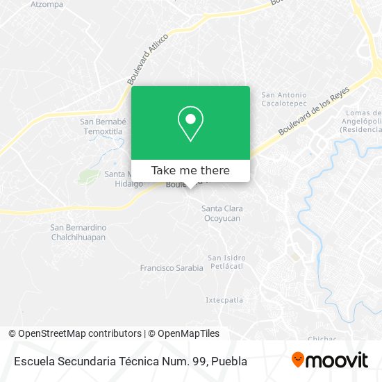 Escuela Secundaria Técnica Num. 99 map